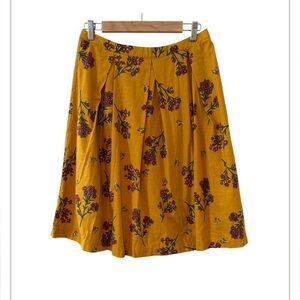 PRINCESS HIGHWAY Orange Floral Cotton
Pleated Flower &.Bee A-Line Skirt SIZE 12